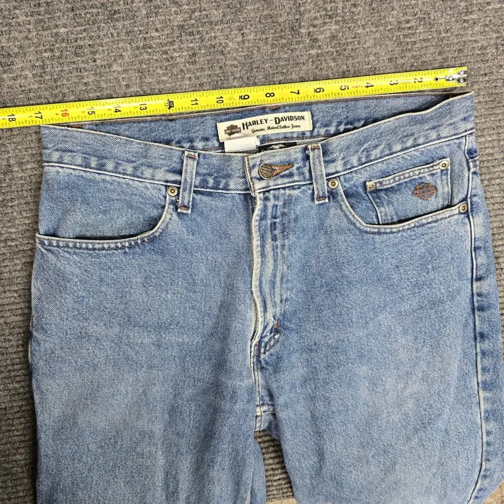 Harley Davidson Jeans Mens 33x30 Light Wash Bootcut Genuine MotorClothes Denim